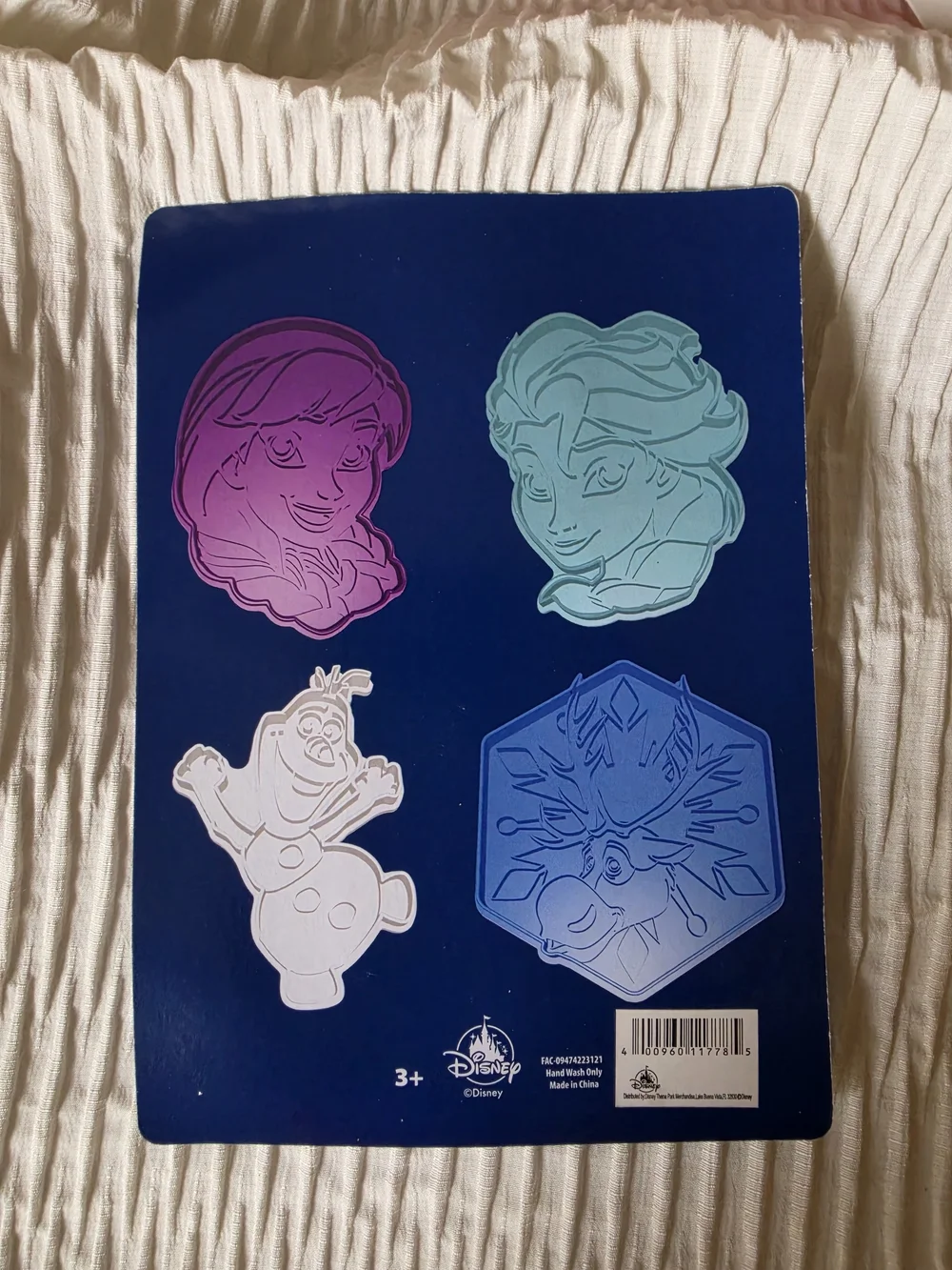 Blue Frozen Disney Sven And Snowflake Cookie Cutter Set New